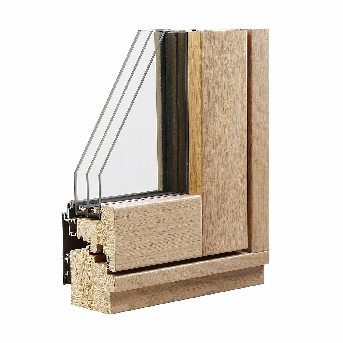 Fensterecke Holz-Alu "Longlife Style" von Innen